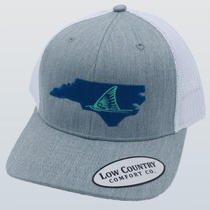 North Carolina Red Drum Heather/White Hat