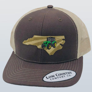 North Carolina Tractor Green Brown/Khaki Hat