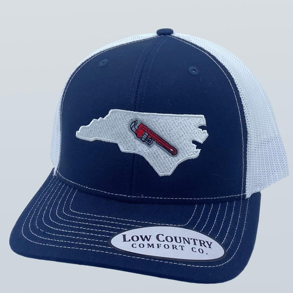 North Carolina Plumber Navy/White Hat