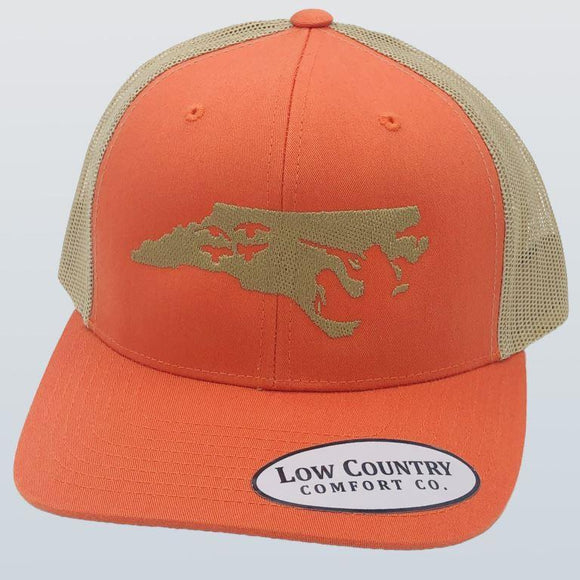 North Carolina Duck Orange/Khaki Hat