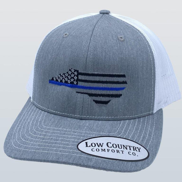 North Carolina Blue Line Heather/White Hat