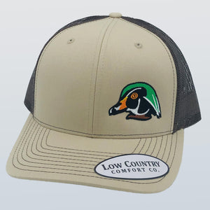 Ruffling Feathers Wood Side Panel Khaki/Brown Hat