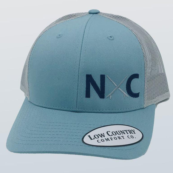 North Carolina Surfboard Smoke Blue/Aluminum Hat