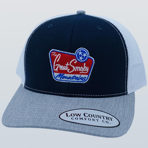 Great Smoky Sign Heather/Navy/White Hat