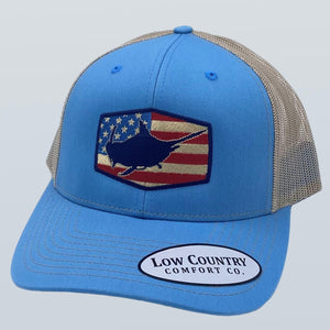 Freedom Series Marlin Columbia Blue/Khaki Hat