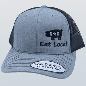 North Carolina Eat Local Pig Heather/Black Hat