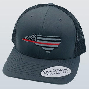 North Carolina Red Line Charcoal/Black Hat