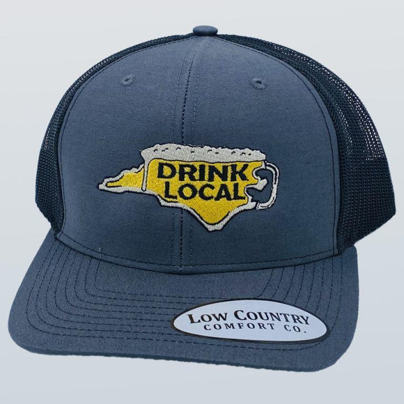 North Carolina Drink Local Charcoal/Black Hat
