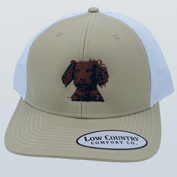 Boykin Spaniel Khaki/White Hat