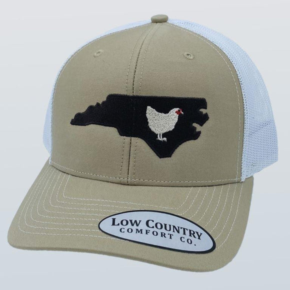 North Carolina Chicken Khaki/White Hat