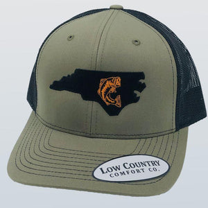 North Carolina Bass Orange Loden/Black Hat