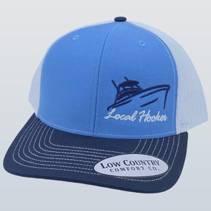 Local Hooker Boat Columbia Blue/Navy/White Hat