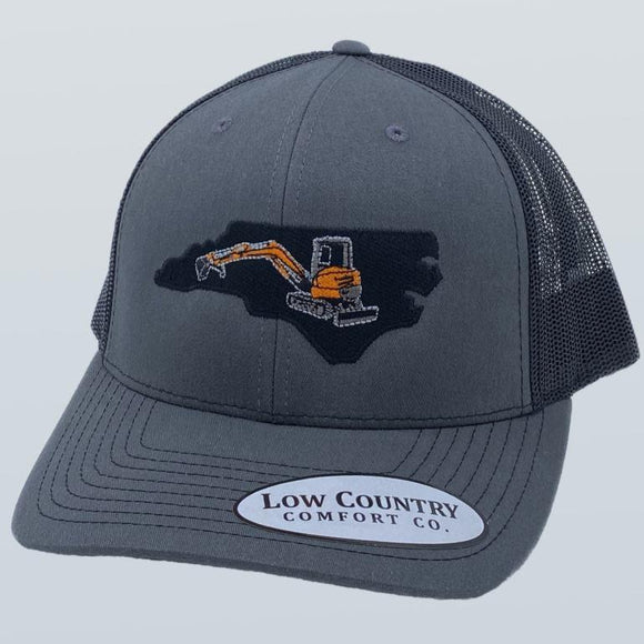 North Carolina Excavator Orange Charcoal/Black Hat