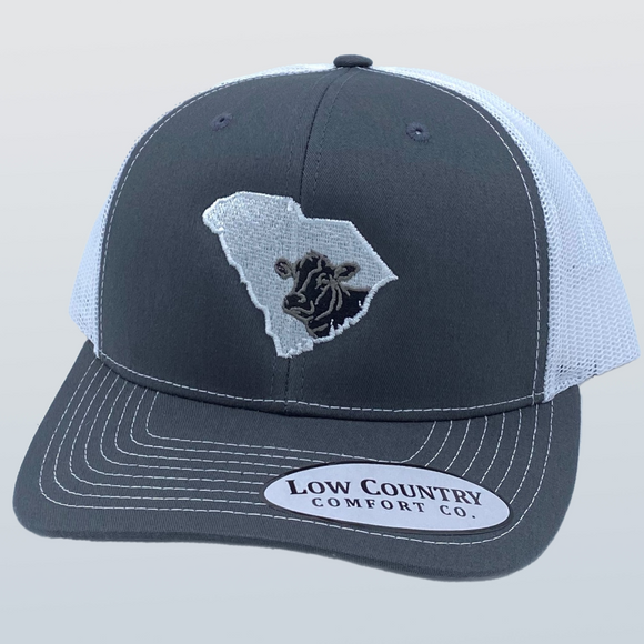 South Carolina Cow Charcoal/White Hat