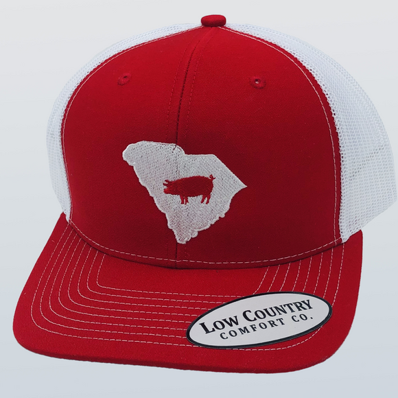 South Carolina Pig Red/White Hat