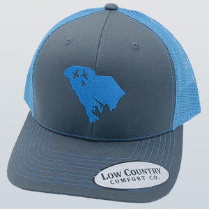 South Carolina Duck Charcoal/Columbia Blue Hat