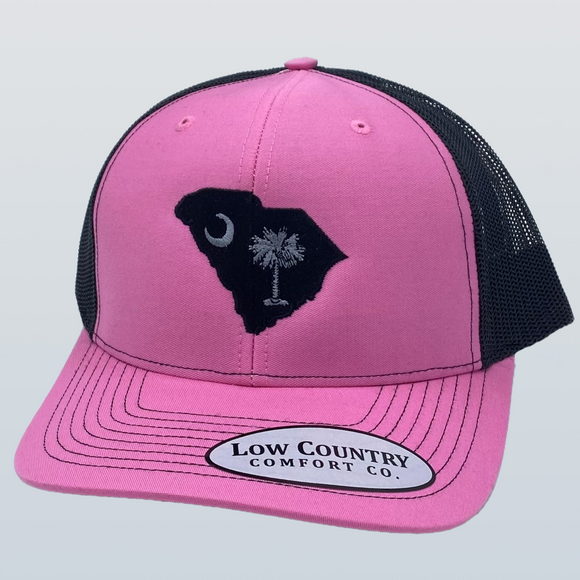 South Carolina Flag Pink/Black Hat