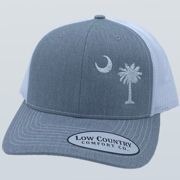 South Carolina Moon & Palm Heather/White Hat