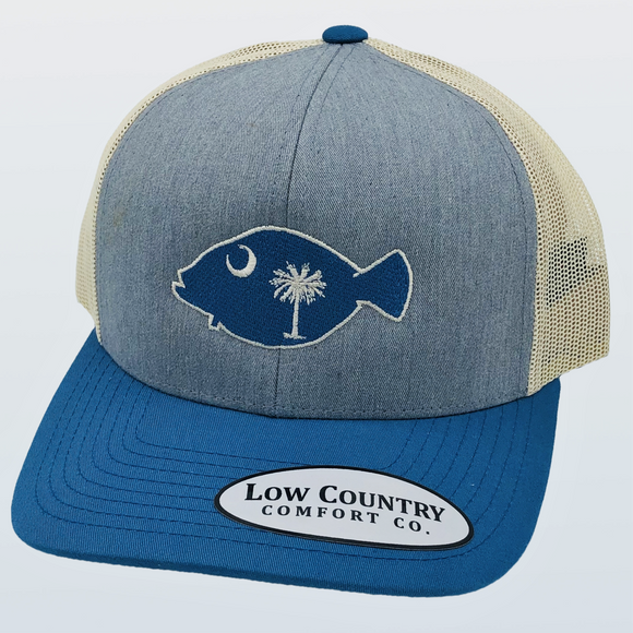 South Carolina Flag Flounder Heather/Ocean/Beige Hat