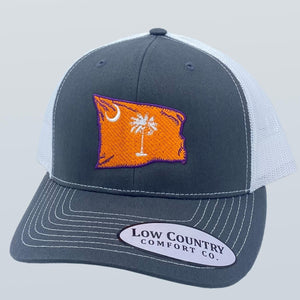 South Carolina Wavy Flag Clemson Charcoal/White Hat