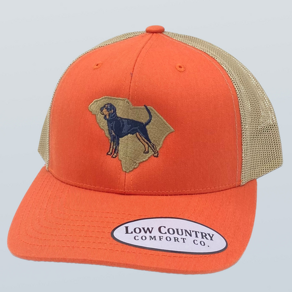 South Carolina Coonhound Orange/Khaki Hat