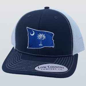 South Carolina Wavy Flag Navy/White Hat