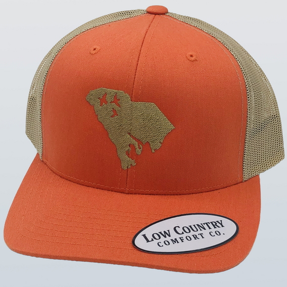South Carolina Duck Orange/Khaki Hat