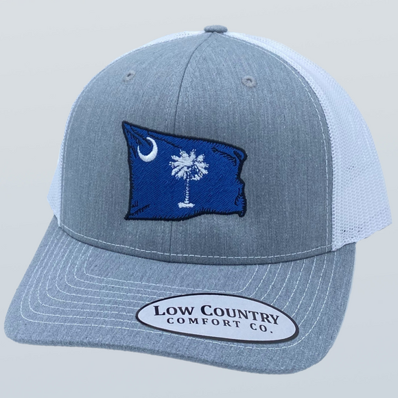 South Carolina Wavy Flag Heather/White Hat