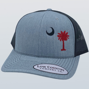 South Carolina Moon & Palm USouth Carolina Heather/Black Hat