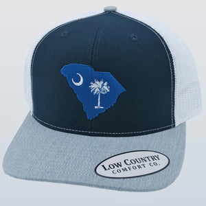 South Carolina Flag Heather/Navy/White Hat