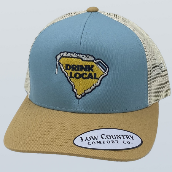 South Carolina Drink Local Smoke Blue/Gold/Beige Hat