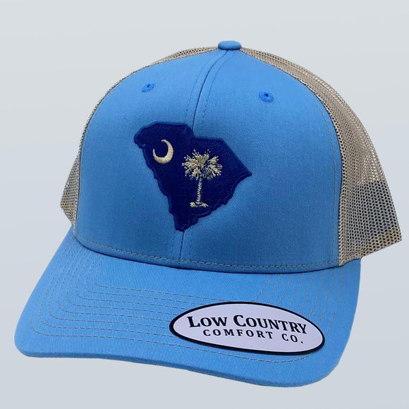 South Carolina Flag Columbia Blue/Khaki Hat