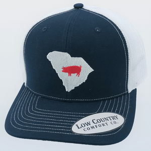 South Carolina Pig Navy/White Hat