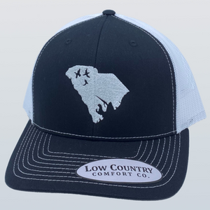 South Carolina Duck Black/White Hat