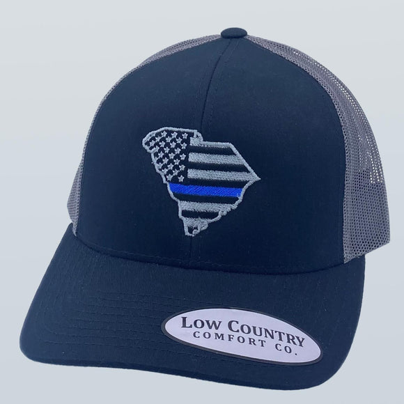South Carolina Blue Line Black/Charcoal Hat