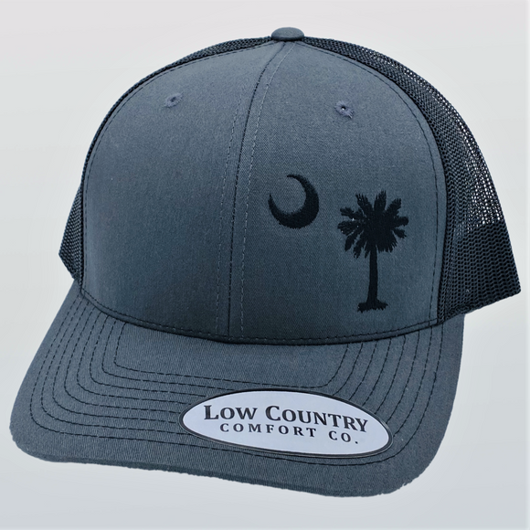 South Carolina Moon & Palm Charcoal/Black Hat