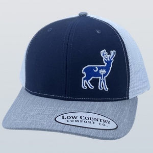 South Carolina Flag Deer Heather/Navy/White Hat