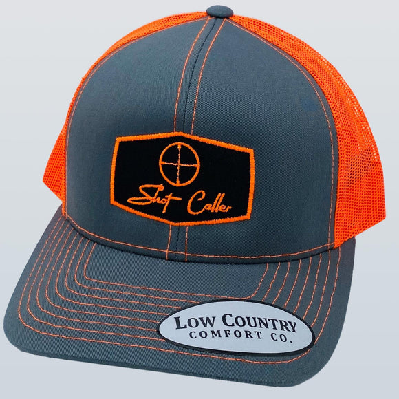 Shot Caller Crosshairs Charcoal/Neon Orange Hat