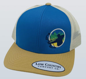 Shot Caller Bow Hunter Ocean/Gold/Beige Hat