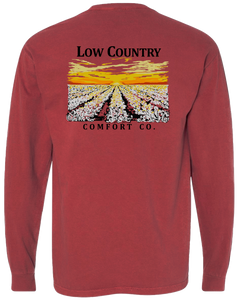 Cotton Field Long Sleeve Crimson