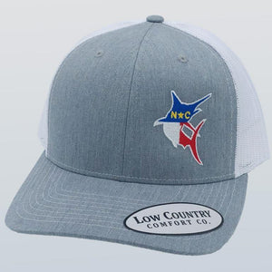 North Carolina Flag Marlin Heather/White Hat