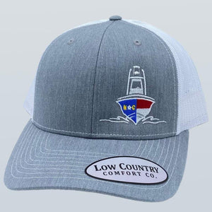 North Carolina Flag Boat Heather/White Hat