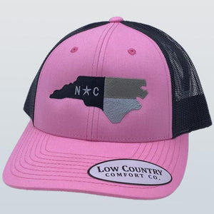 North Carolina Flag Pink/Black Hat