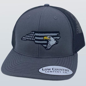 North Carolina Usa Eagle Charcoal/Black Hat