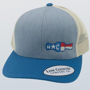 North Carolina Duck Call Heather/Ocean/Beige Hat