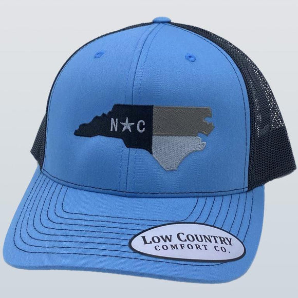 North Carolina Flag Columbia Blue/Black Hat