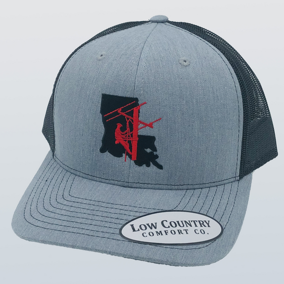 Louisiana Lineman Heather/Black Hat