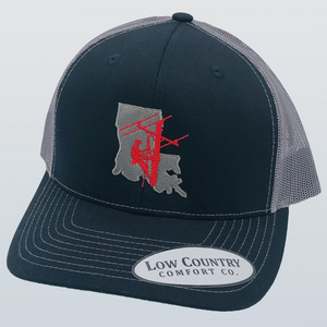 Louisiana Lineman Black/Charcoal Hat