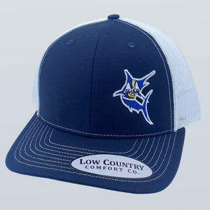 Louisiana Flag Marlin Navy/White Hat