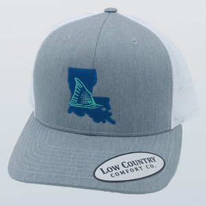 Louisiana Red Drum Heather/White Hat